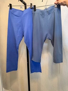 🆕Frank & Eileen Tee Lab SET of TWO crop leggings. NWOT